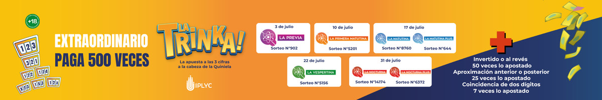 LA TRINKA ENREDO NUMERICO - mes de julio